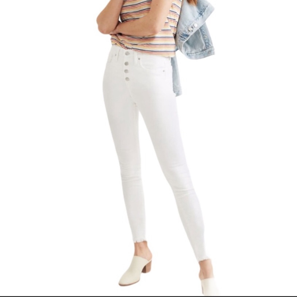 NWT Madewell 9" Mid-Rise Skinny Button Fly Jeans